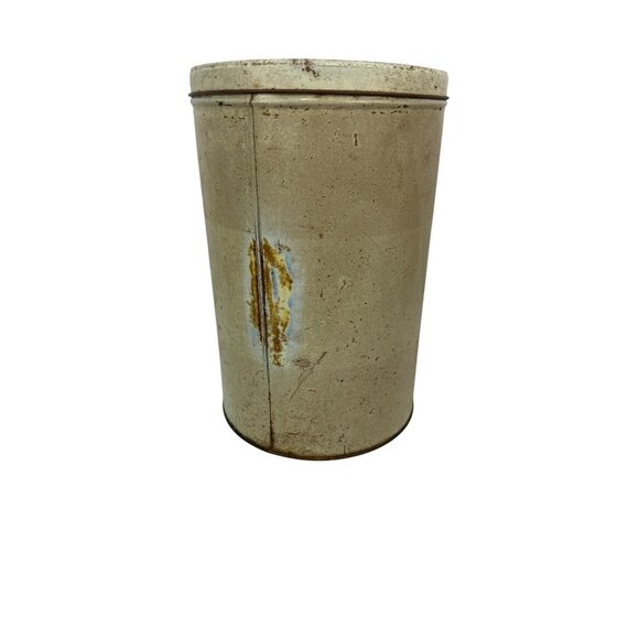 Vintage NC USA Metal Storage Tin With Lid - Picture 2 of 11